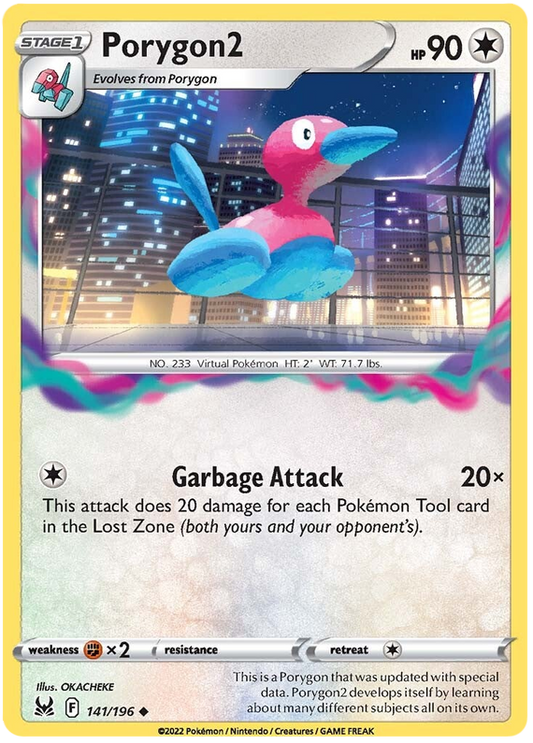 Sword and Shield Lost Origin 141  Porygon2