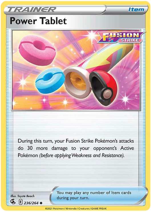Sword and Shield Fusion Strike 236  Power Tablet