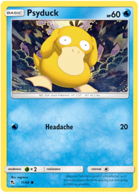 Sun and Moon Hidden Fates - 011 Psyduck