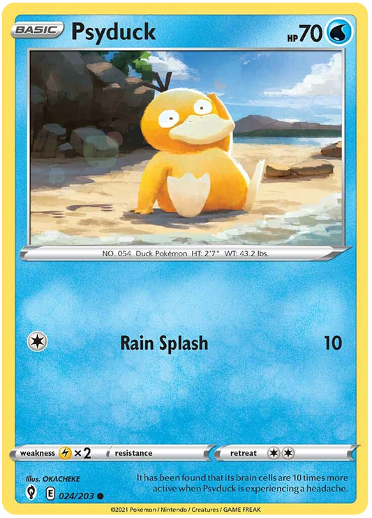 Sword and Shield Evolving Skies 024  Psyduck
