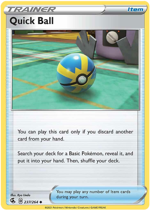 Sword and Shield Fusion Strike 237  Quick Ball