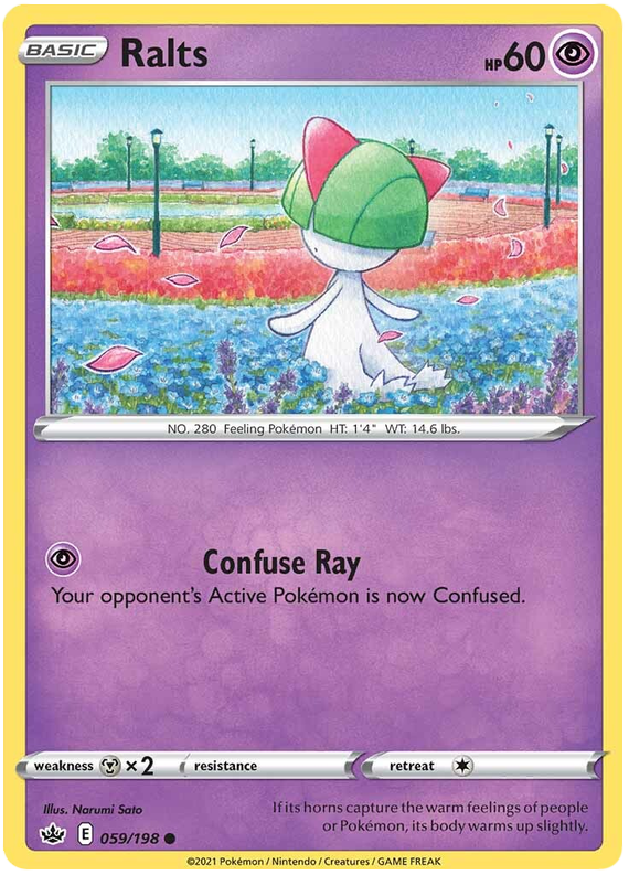 Sword and Shield Chilling Reign 059  Ralts