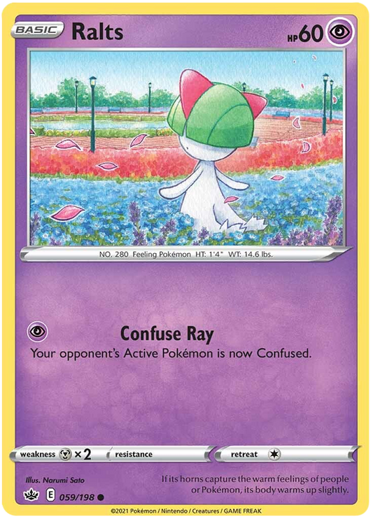 Sword and Shield Chilling Reign 059  Ralts