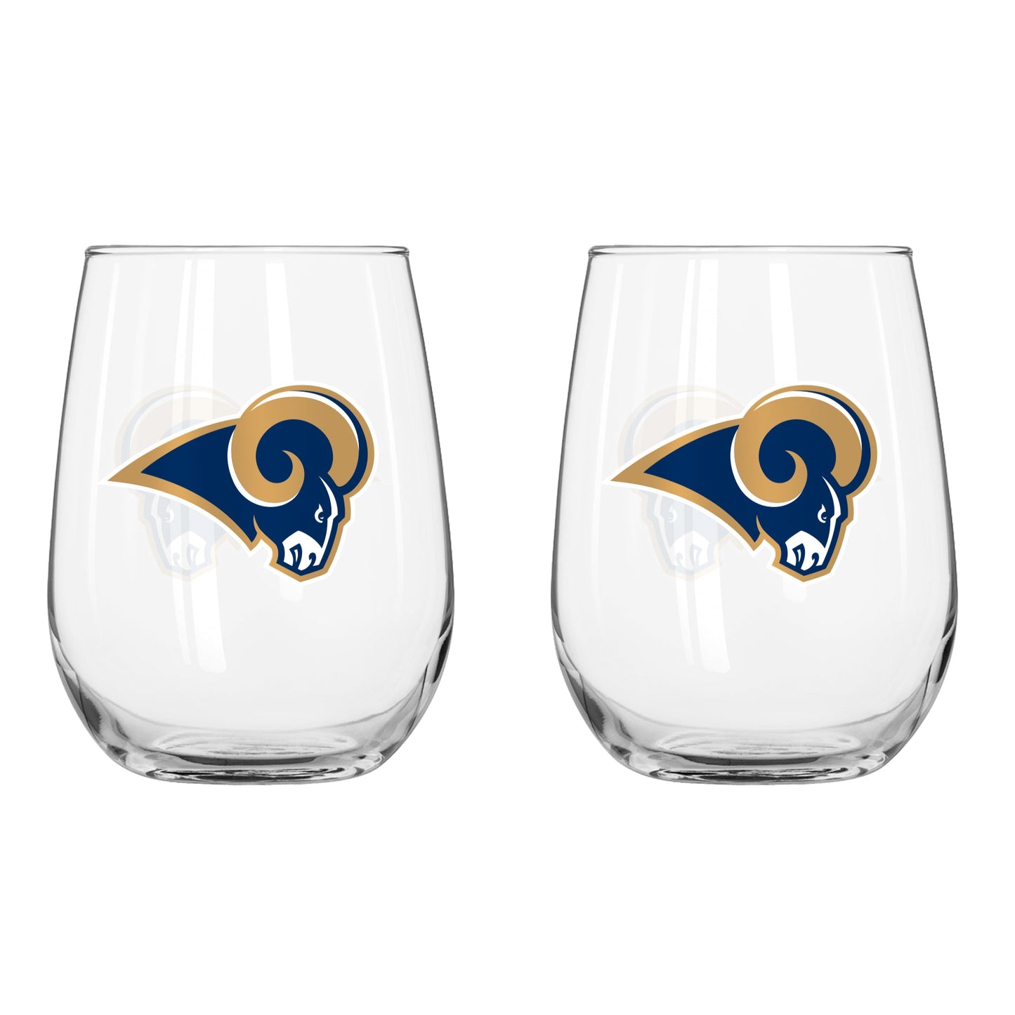 NFL Teams Curved Wine Glass 16 Oz. 2 Pack- Assorted Team & Style Choose your