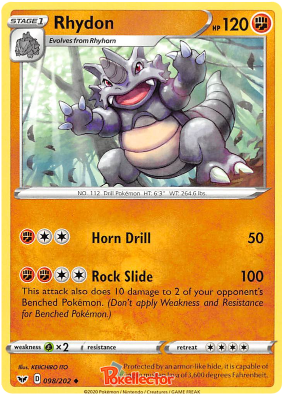Sword and Shield Sword & Shield 098  Rhydon