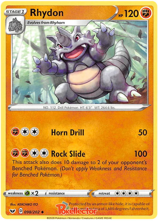 Sword and Shield Sword & Shield 098  Rhydon