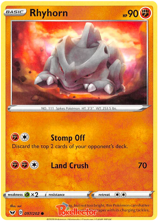 Sword and Shield Sword & Shield 097  Rhyhorn