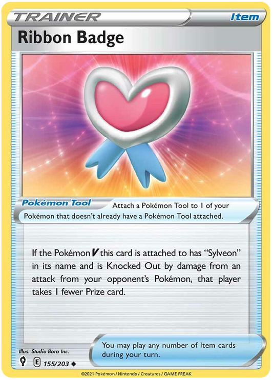 Sword and Shield Evolving Skies 155  Ribbon Badge