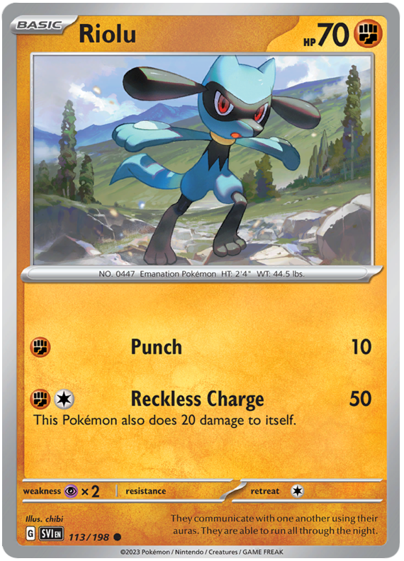 Scarlet and Violet Scarlet & Violet - 113 Riolu