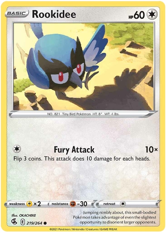 Sword and Shield Fusion Strike 219  Rookidee