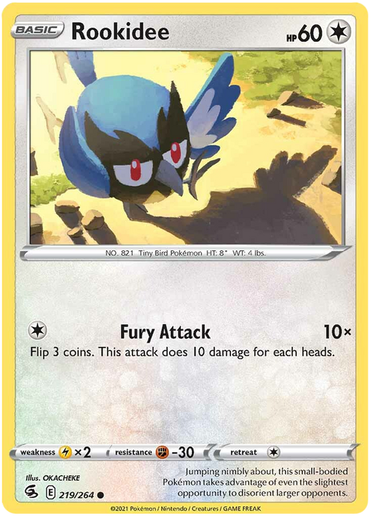 Sword and Shield Fusion Strike 219  Rookidee