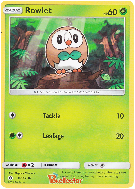 Sun and Moon Sun & Moon - 009 Rowlet