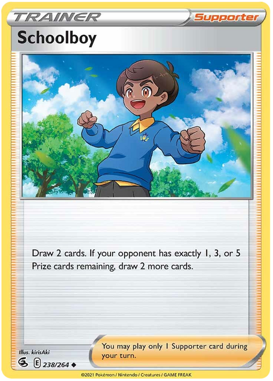 Sword and Shield Fusion Strike 238  Schoolboy