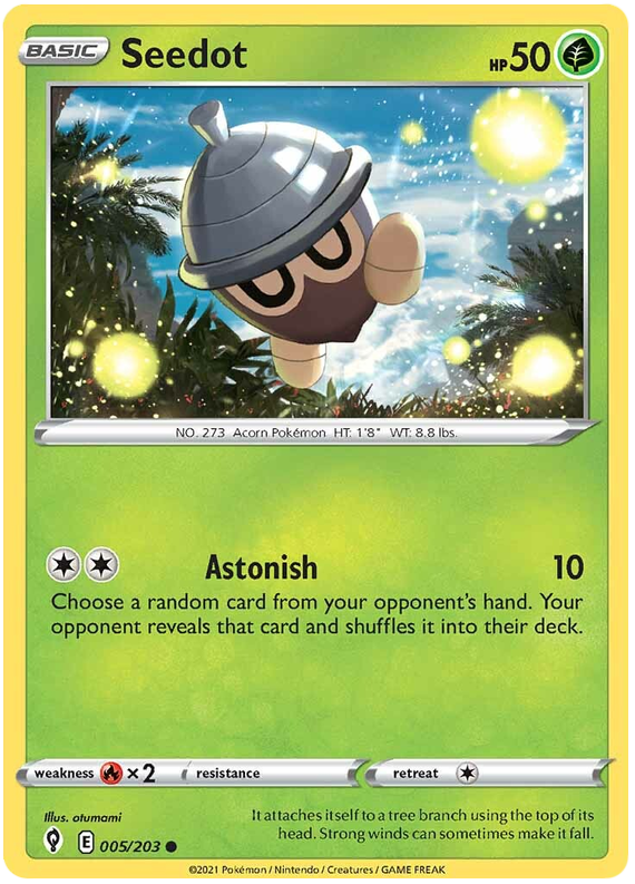 Sword and Shield Evolving Skies 005  Seedot