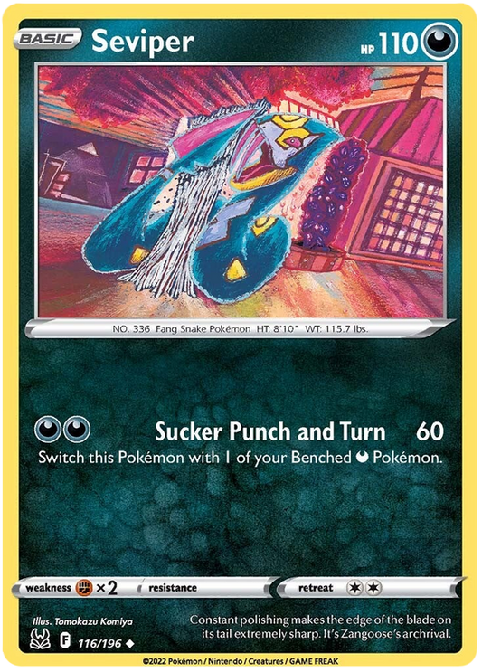 Sword and Shield Lost Origin 116  Seviper