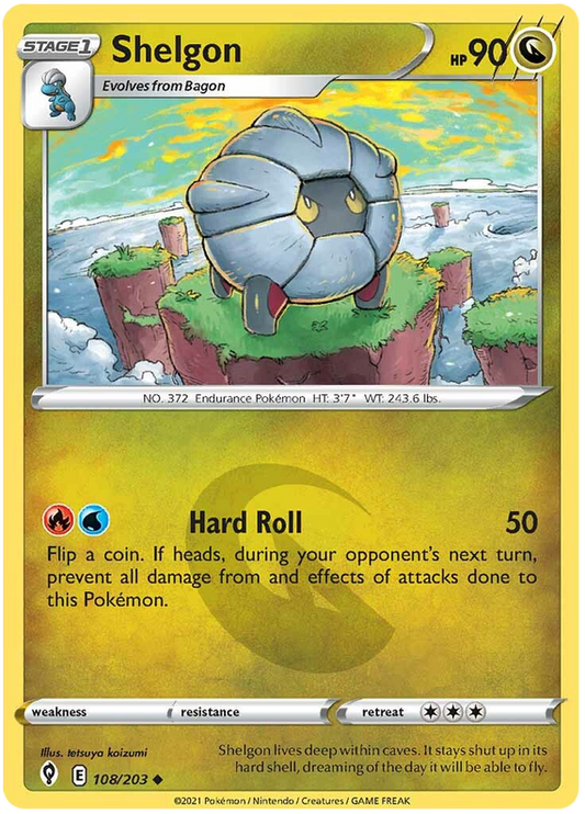 Sword and Shield Evolving Skies 108  Shelgon