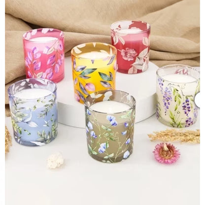 Simply Indulgent 7oz Floral Candle Set, 6-pack