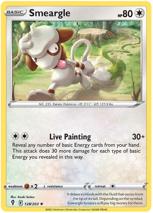 Sword and Shield Evolving Skies 128  Smeargle