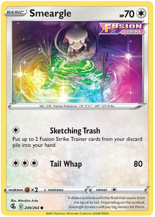 Sword and Shield Fusion Strike 209  Smeargle
