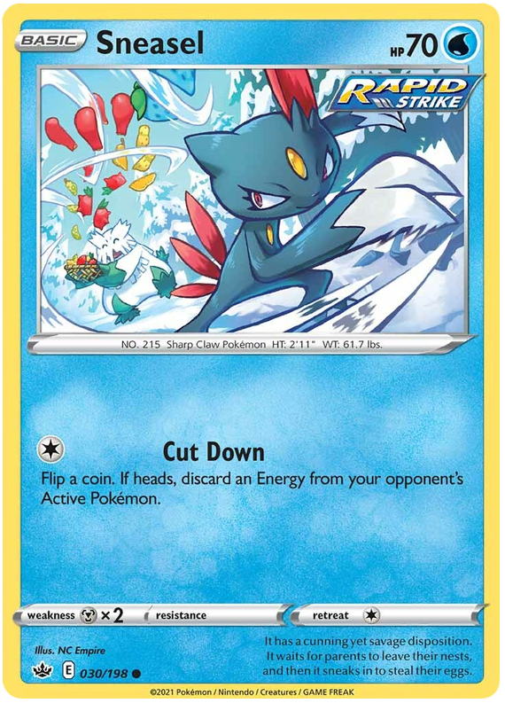 Sword and Shield Chilling Reign 030  Sneasel