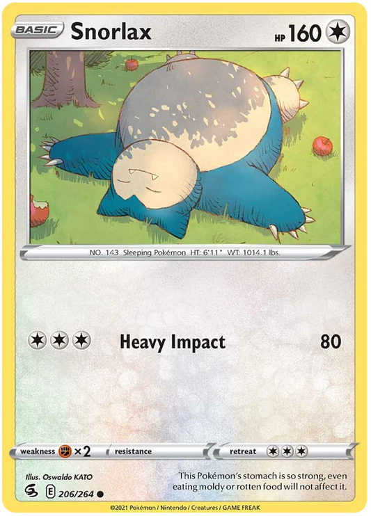 Sword and Shield Fusion Strike 206  Snorlax