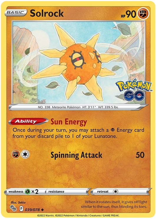 Sword and Shield Pokemon Go 39  Solrock