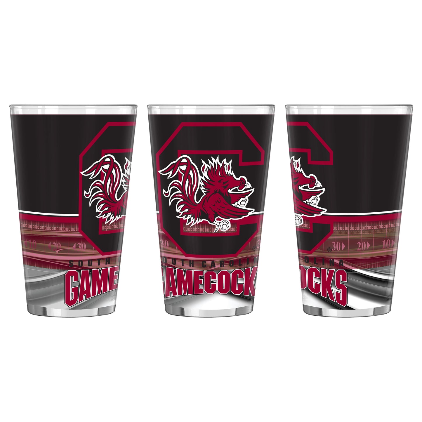 NCAA Teams 16 oz Pint Glass - Assorted Team & Style Choose your