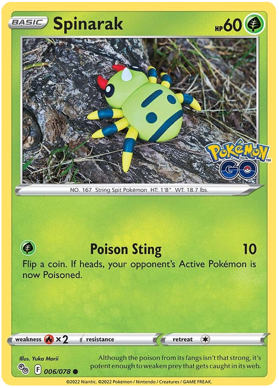 Sword and Shield Pokemon Go 06  Spinarak