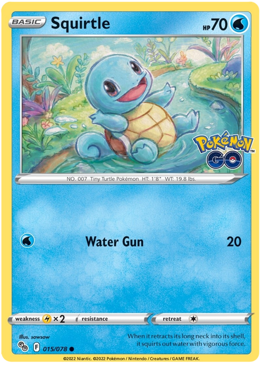 Sword and Shield Pokemon Go 15  Squirtle
