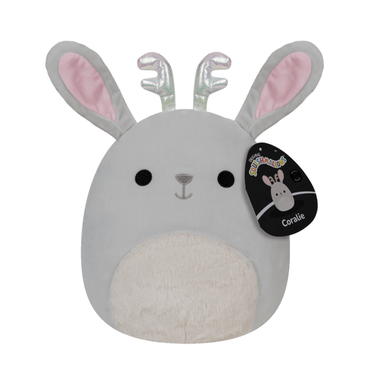 Squishmallows Coralie the Cream Jackalope with White Fuzzy Belly 12" Select Series Stuffed Plush