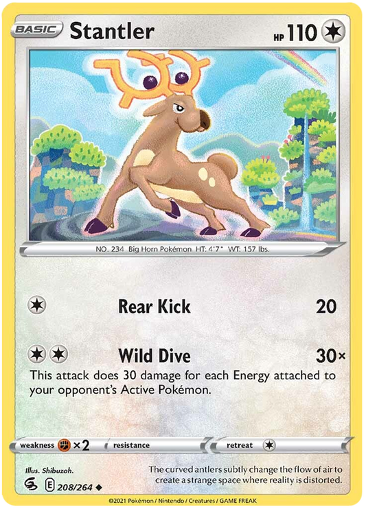 Sword and Shield Fusion Strike 208  Stantler