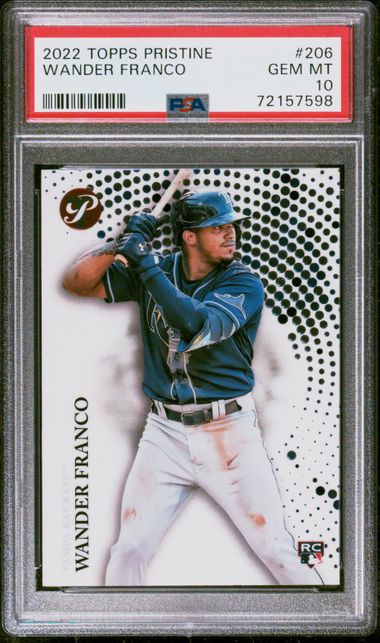 Wander Franco 2022 Topps Pristine Rookie Refractor #206 PSA 10 Gem Mint RC SP