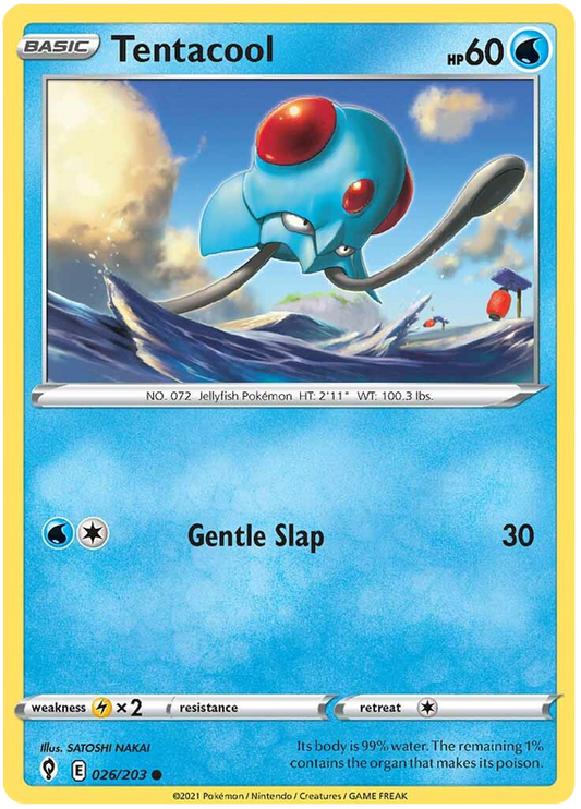Sword and Shield Evolving Skies 026  Tentacool