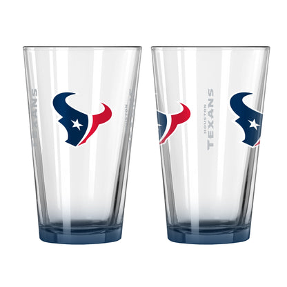 NFL Teams 16 oz Pint Glass - Assorted Team & Style Choose your
