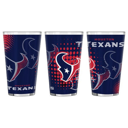 NFL Teams 16 oz Pint Glass - Assorted Team & Style Choose your