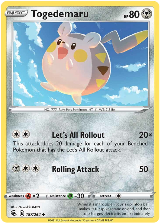 Sword and Shield Fusion Strike 187  Togedemaru