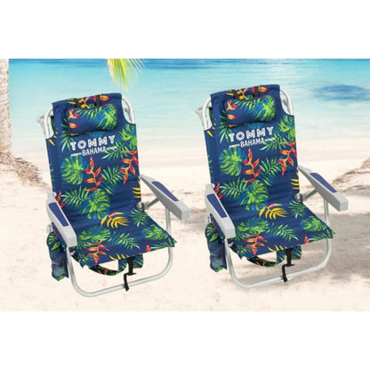 Tommy Bahama Beach Chair 2-pack Green Leaves