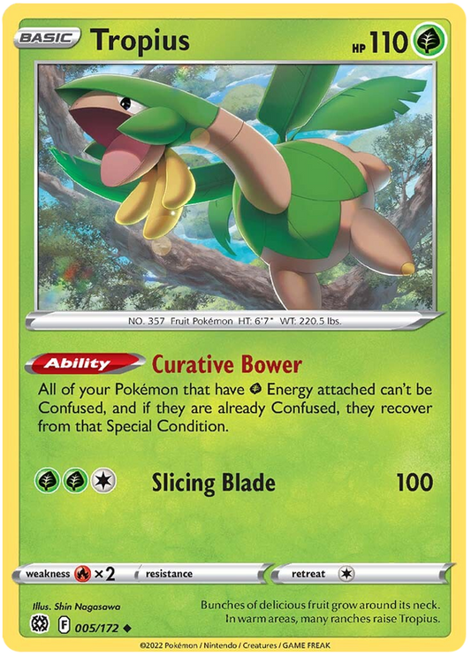 Sword and Shield Brilliant Stars 005  Tropius