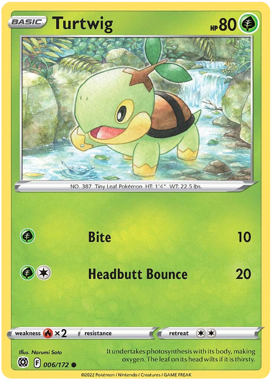 Sword and Shield Brilliant Stars 006  Turtwig