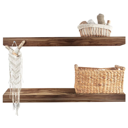 Vision Home Acacia Floating Shelves, 24" (Set of 2)