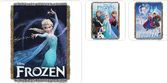 Frozen Tapestry Throw Assorted Style Choose Your