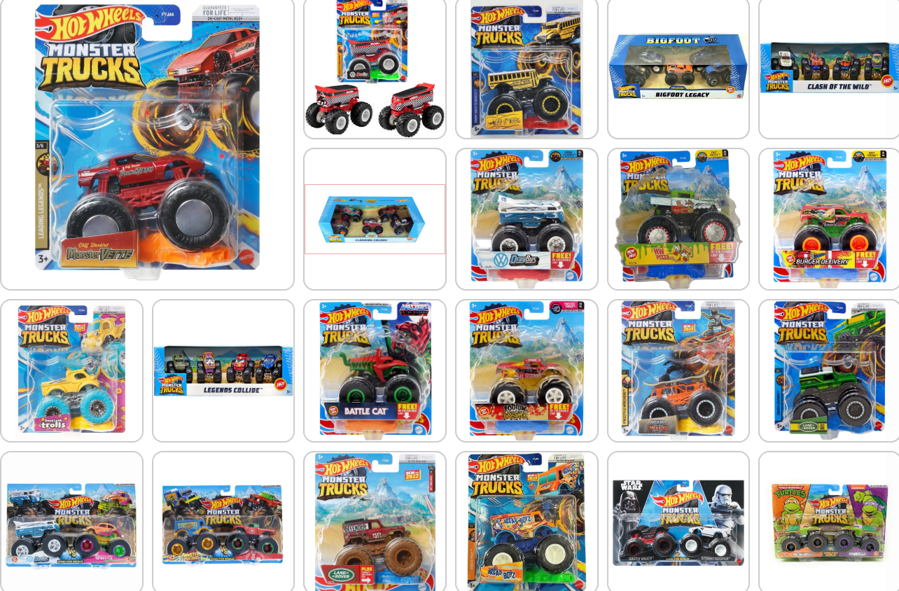 Hot Wheel 1:64 Monster Truck - Choose Yours