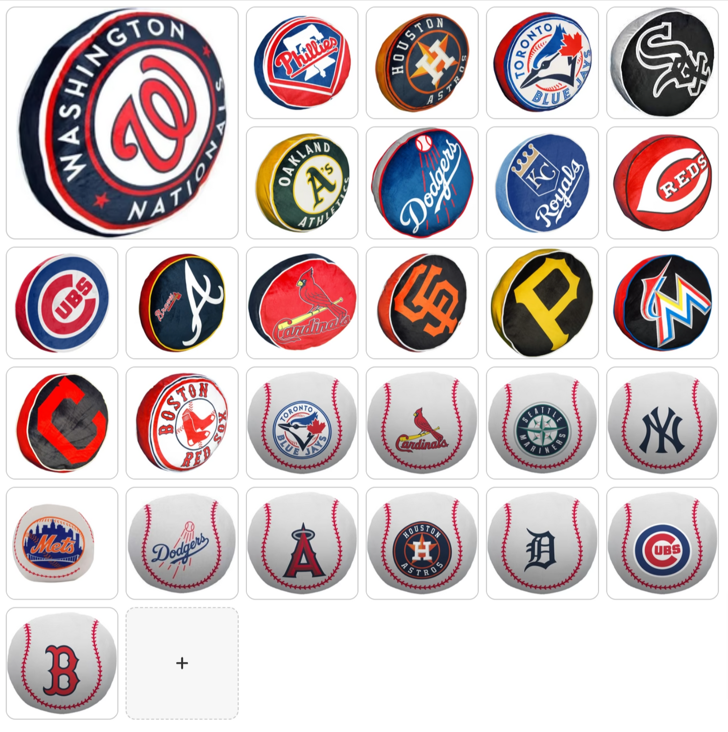 MLB Cloud Pillow Assorted Size & Team - Choose Yours