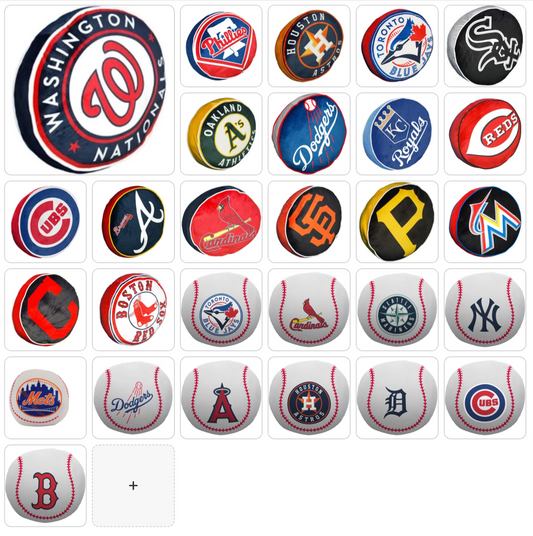 MLB Cloud Pillow Assorted Size & Team - Choose Yours