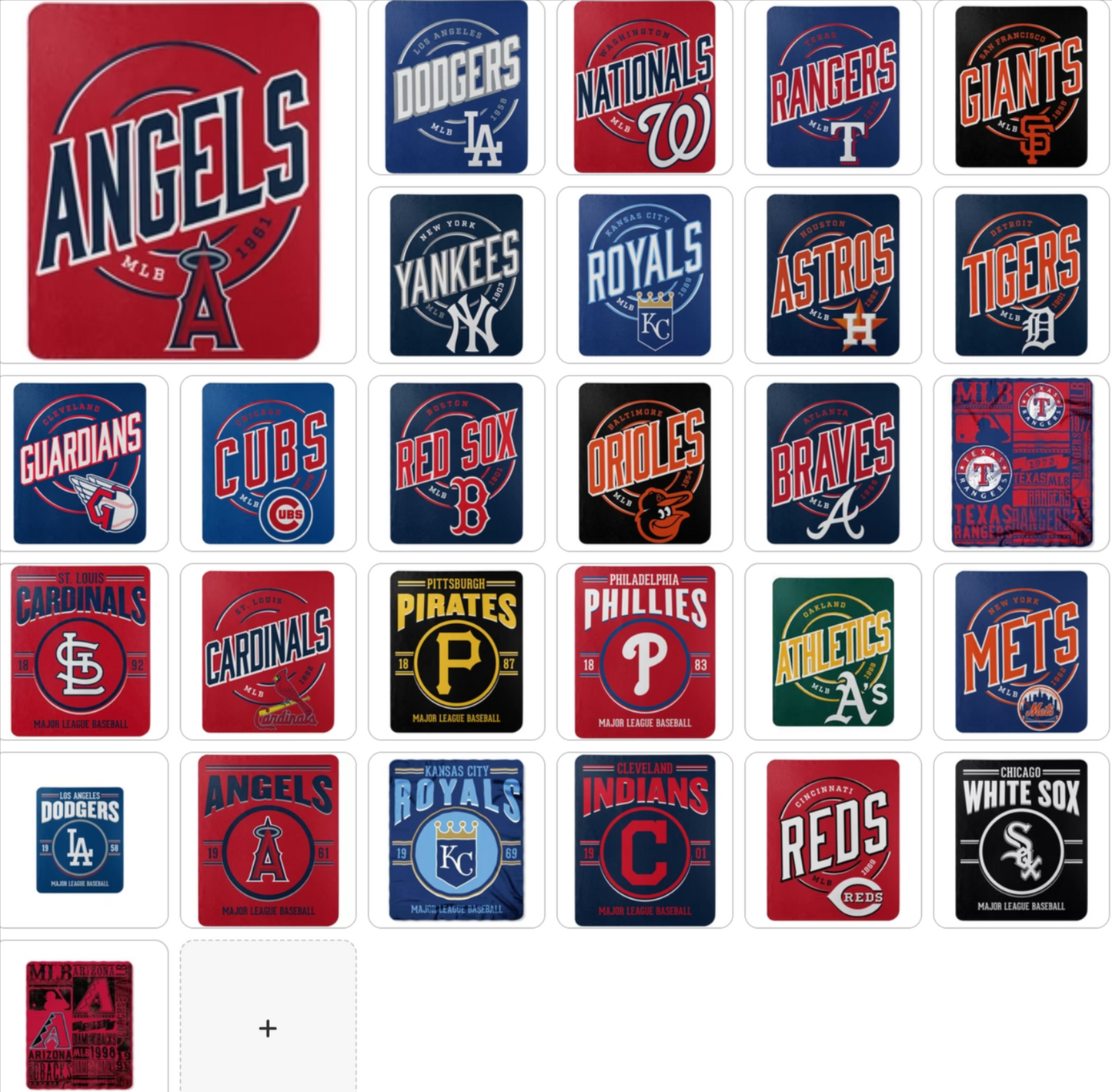 MLB 50"x60" Fleece Blanket Assorted Teams Choose Yours