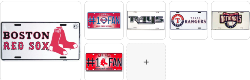 MLB Team License Plate Assorted Team & Style Choose Your