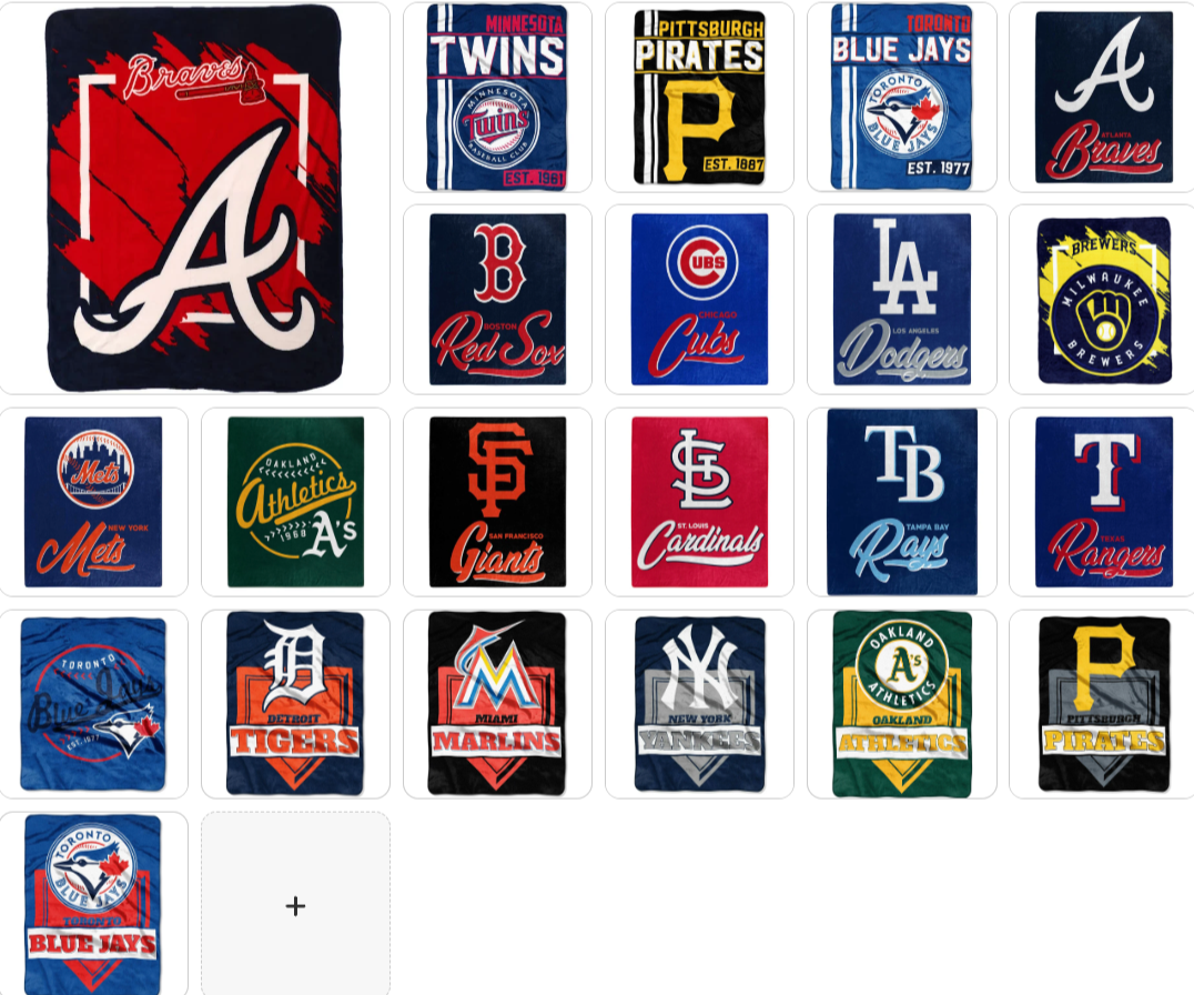 MLB Team Raschel Throw Assorted Teams & Style Choose Your