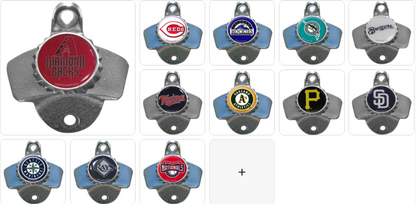 MLB Team Wall Bottle Opener - Assorted Teams Choose Your