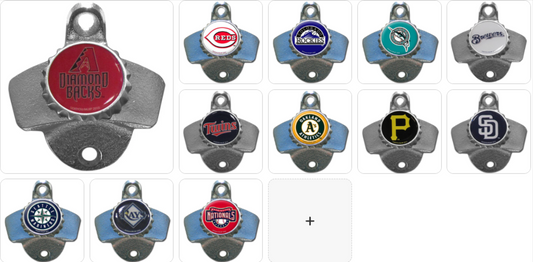 MLB Team Wall Bottle Opener - Assorted Teams Choose Your