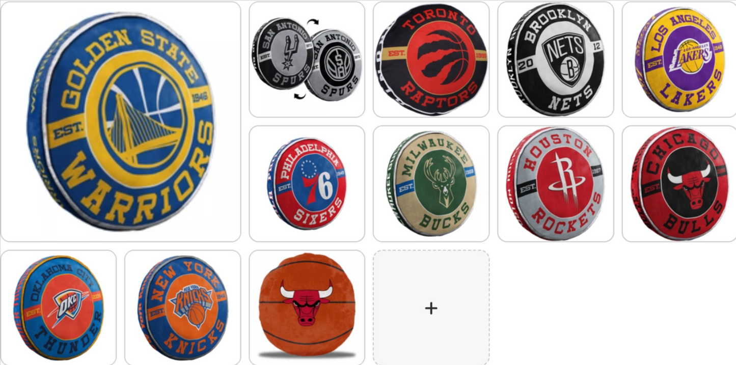 NBA Cloud Pillow 11" & 15" Assorted Teams - Choose Your